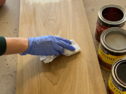 How to stain wood