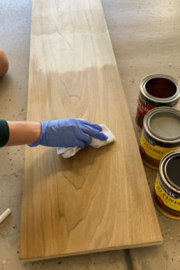 How to stain wood