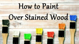 How to paint over stained wood